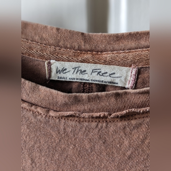 WE THE FREE oversized t-shirt, distressed size small 100% cotton - Picture 4 of 7